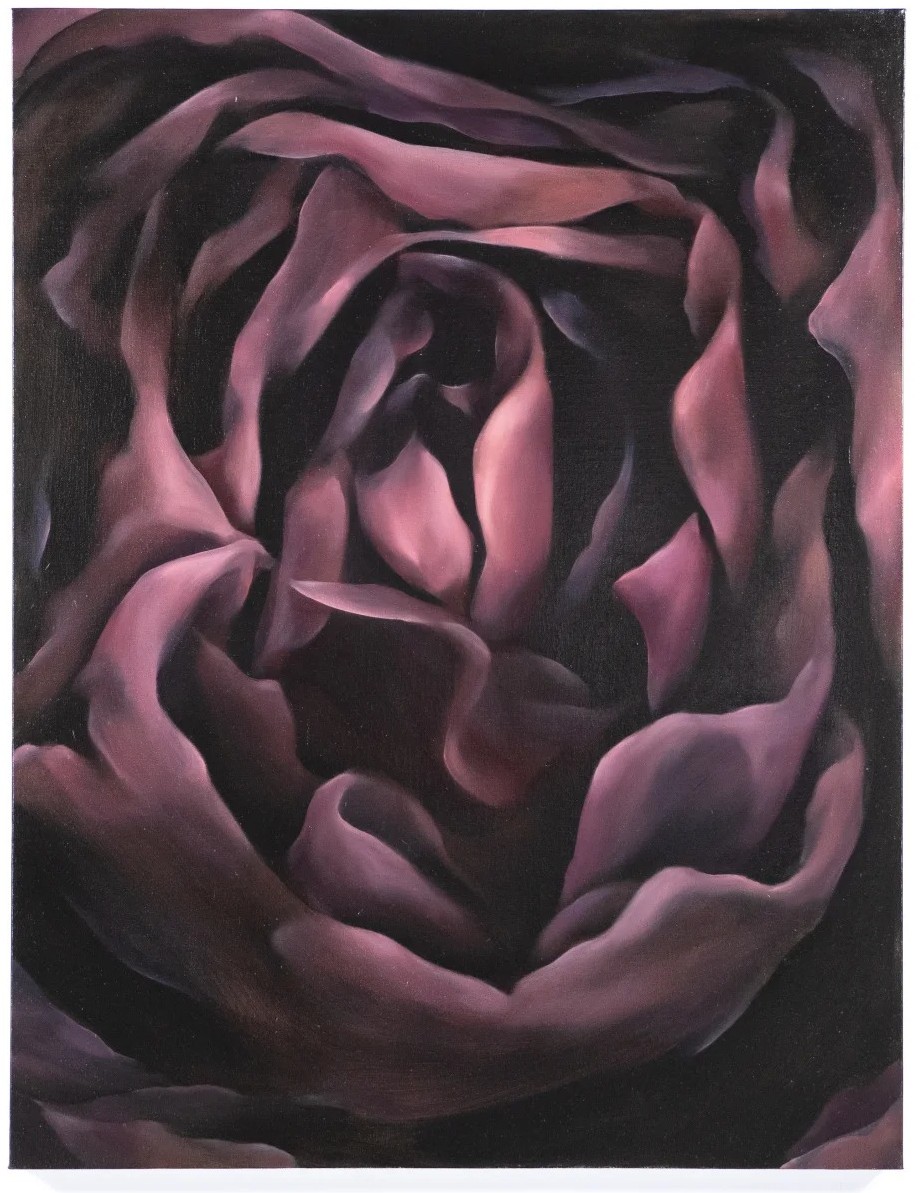 Dark rose — oil painting, featured work of Collection I