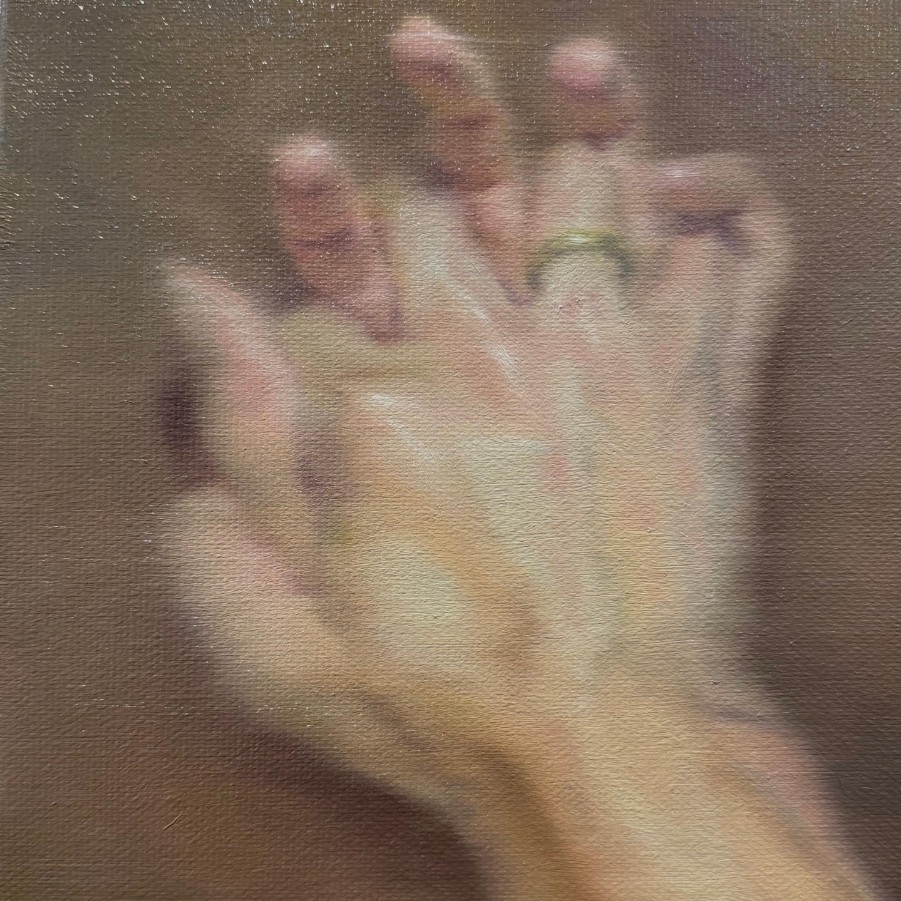 Two hands interlaced — painting from Collection I